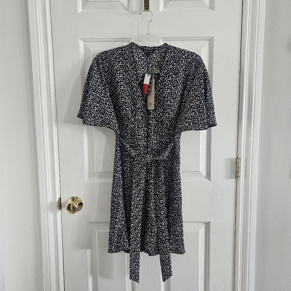 NWT Tommy Hilfiger/Tommy Jeans Floral Button Front Mini Dress
